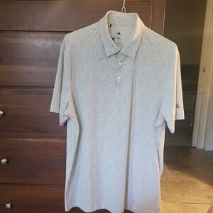 Adidas Men's Light Gray Polo Shirt